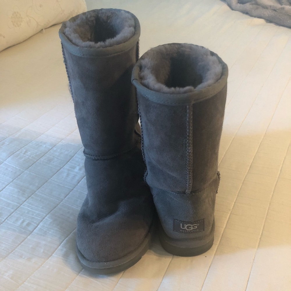 UGG Gray Wool Lined Boots
